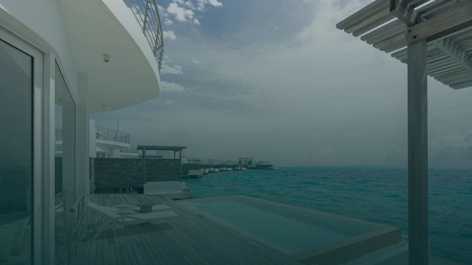 Beachfront apartments and pool at Ocean Mandala, Southern Sri Lanka